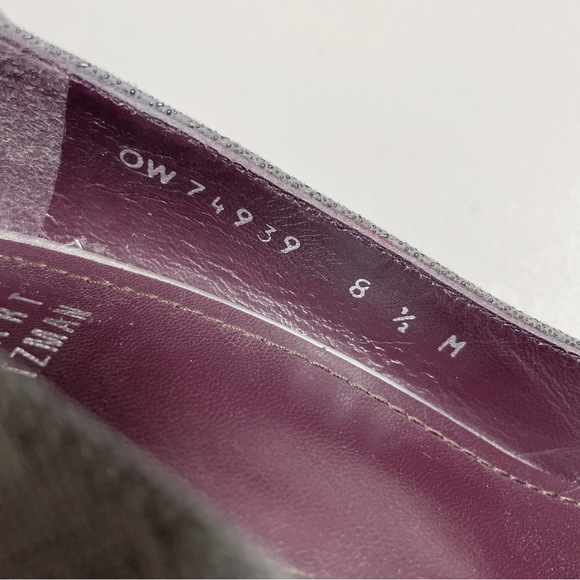 Stuart Weitzman Gray Classic Stiletto Heels Pumps - Picture 6 of 7